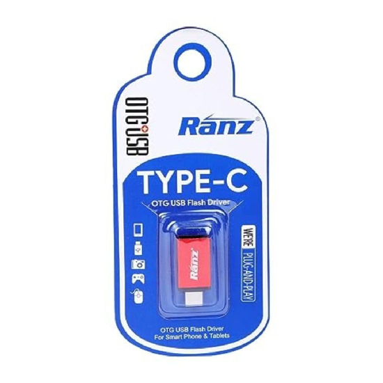 RANZ Type-C to USB A Female OTG Adapter for Type-C OTG